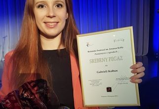 Gabriela Kołtun z dyplomem