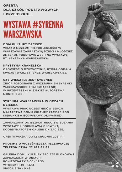 Oferta dla szkół podstawowych i przedszkoli: #Syrenka Warszawska